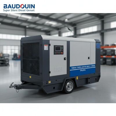 Baudouin Super Silent Diesel Genset Generadores diésel portátiles de 700KVA 750KVA 800KVA 900KVA 1000KVA Panel digital 50hz/60hz